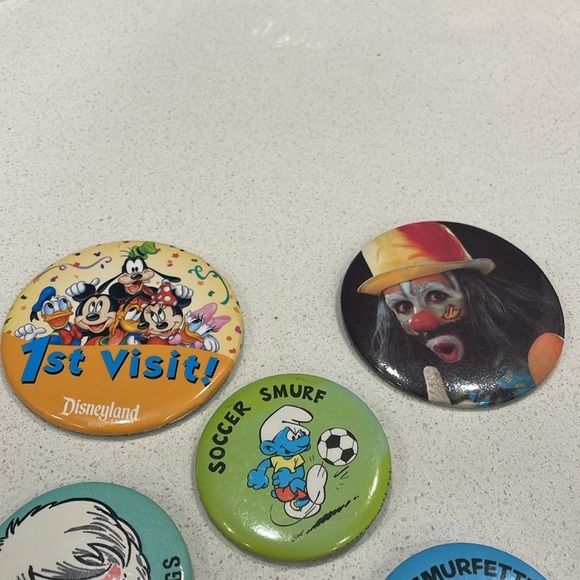 Vintage Button Pins - Picture 2 of 13